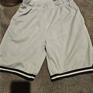 Old Navy Light Gray Mesh Shorts